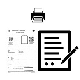 J’imprime et je signe le document. Je  garde le document  pour le rendez-vous à la mairie