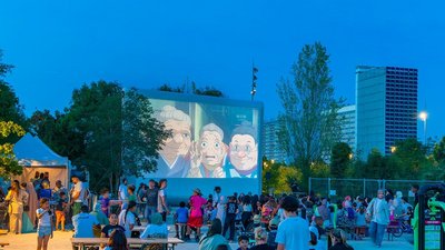 Cinéma en plein air au Plateau de Haye - juillet 2025 © Khaled Frikha Cinéma en plein air au Plateau de Haye - juillet 2025