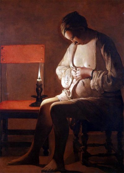 Georges de la Tour, La Femme à la Puce : Palais des ducs de Lorraine – tableau visible au Musée des Beaux-arts.