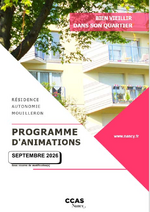Programme d'activité de la résidence Mouilleron