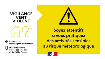 soyez attentifs si vous pratiquez des activités sensibles au risque météorologique