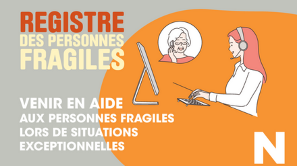 Inscription sur le registre des personnes fragiles