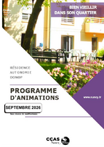 Programme d'activité de la résidence Donop