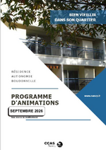 Programme d'activité de la résidence Boudonville