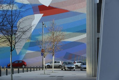 Une fresque de 520m² sur la façade nord de la caserne Joffre 