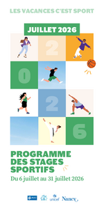 Téléchargez le programme des stages sportifs de juillet 2026