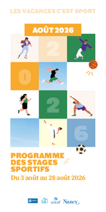 Téléchargez le programme des stages sportifs d'août 2026