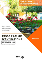 Programme d'activité de la résidence Chevardé
